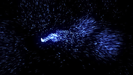 Funkenpartikel-Explosions-Burst-Effekt,-Abstrakte-Explosionseffekt-Animation-Auf-Schwarzem-Hintergrund